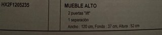 Mueble alto cocina schmidt (solo mueble de arriba)