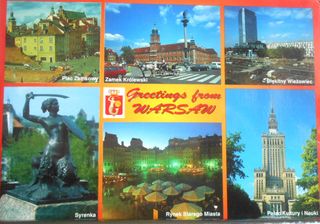 Cartolina ..Saluti da Varsavia 1997