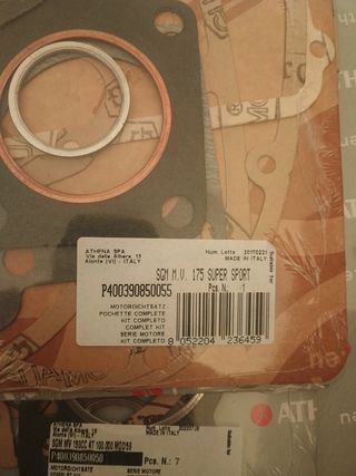 Guarnizioni MV 175 super sport