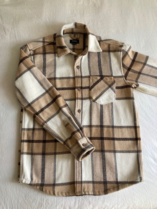 Sobrecamisa cuadros Pull and Bear