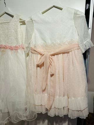 4 Vestidos de Comunión y fiesta.
