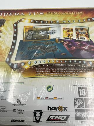 PRECINTADO SAINTS ROW 2 COLLECTOR EDITION XBOX 360