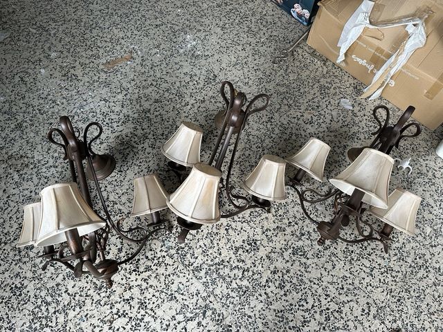 Conjunto 3 lamparas para salon