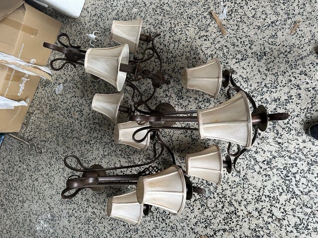 Conjunto 3 lamparas para salon