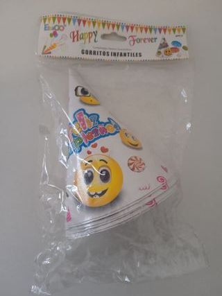 Gorritos de fiesta de cumpleaños 0,50€  pack 6 und