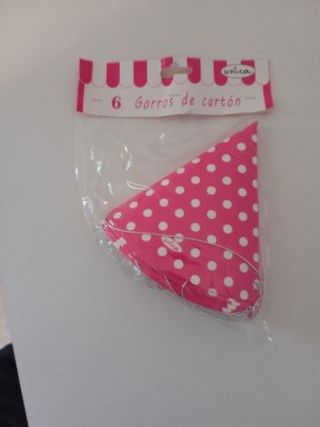 Gorritos de fiesta de cumpleaños 0,50€  pack 6 und