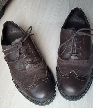 Zapatos Oxford Mujer marrones T36