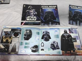 Star Wars folletos cascos y libros
