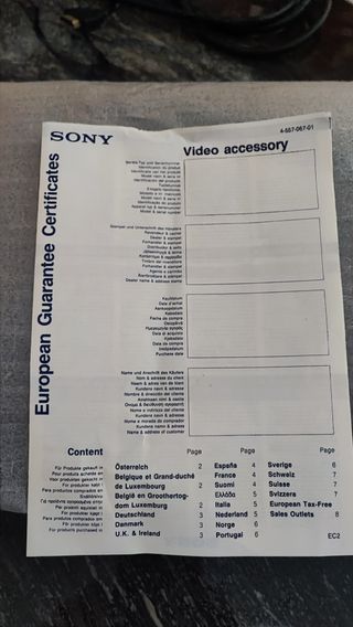 Sony Family Studio XV-AL100E mezclador vintage