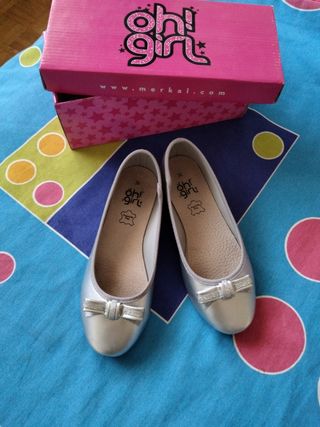 Bailarinas niña plateadas