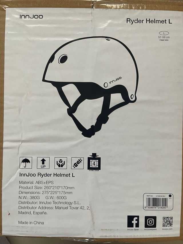 Casco bici y patinete marca injoo