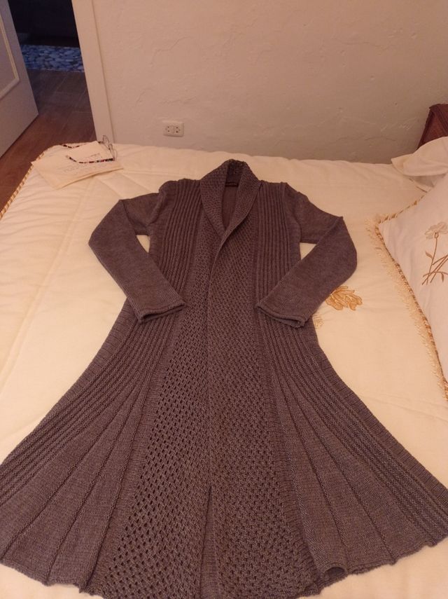 Chaqueta larga de punto