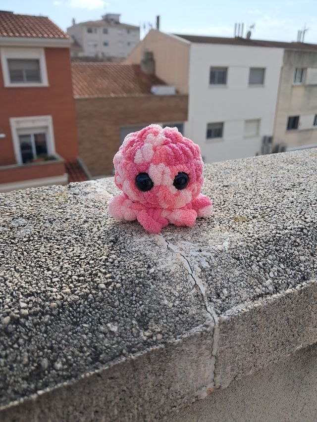 Peluche pulpito hecho a mano