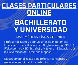 CLASES PARTICULARES ONLINE