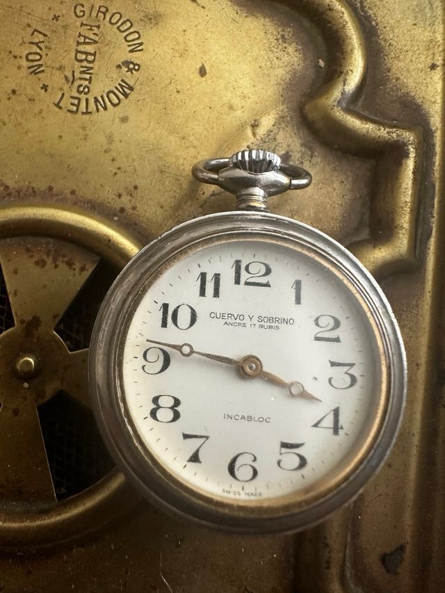 Reloj de bolsillo Cuervo y Sobrinos LUJO