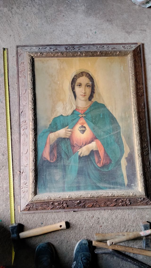 Cuadro sagrado corazón de la virgen