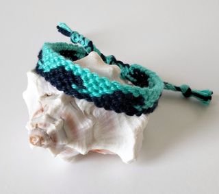 Bracciale Onde macramè 