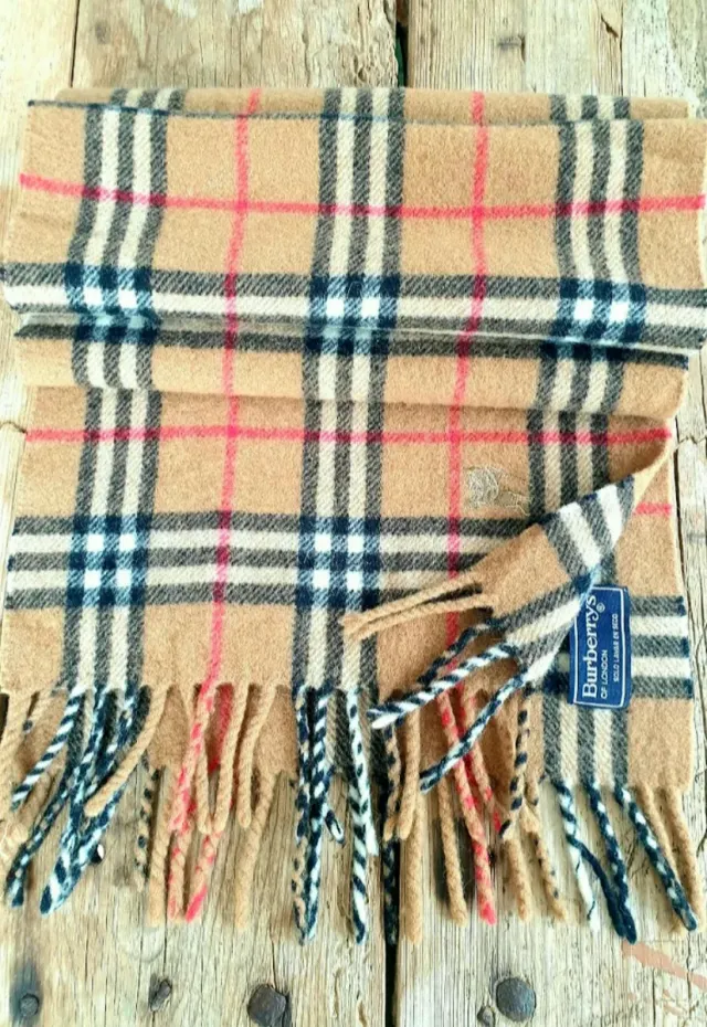 Bufanda BURBERRY 100% LANA y CACHEMIR Bufanda