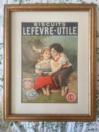 Cuadro vintage colección “biscuits lefèvre-utile”