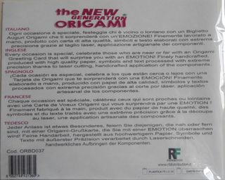 Cartolina ORIGAMI GIOSTRE