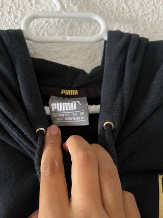 Sudadera negra de puma
