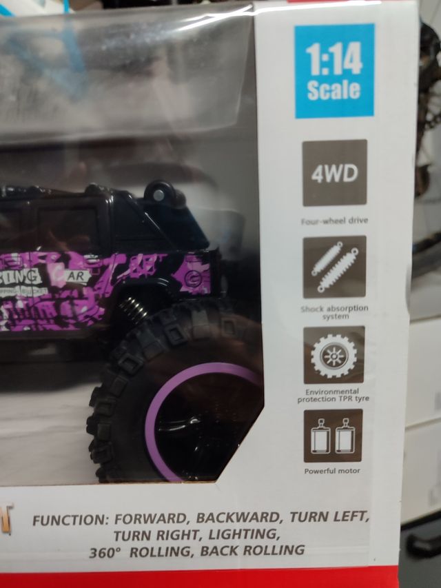 Coche radiocontrol 1:14 monster truck nuevo