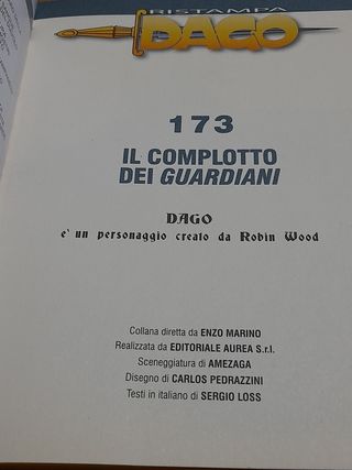 FUMETTO DAGO RISTAMPA N.173 ANNO 2020