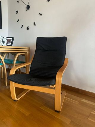 Cojín negro poang Ikea