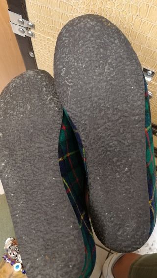 Eleganti pantofole con tacco n. 38