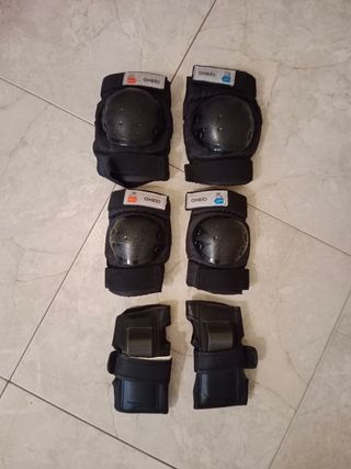 Vendo casco y protectores para niñ@s