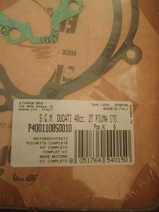 Guarnizioni Ducati Piuma