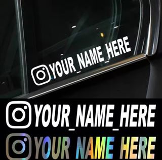 Pegatina coche personalizable nombre