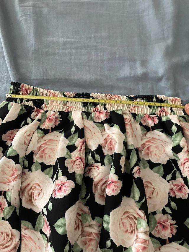 GONNA ELASTICIZZATA FIORI