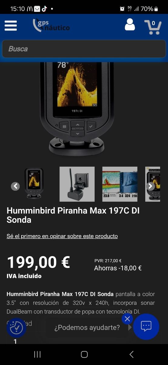 Sonda piranha max 197c