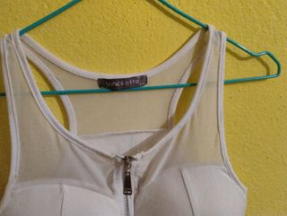 Top tirantes con cremallera y relleno 