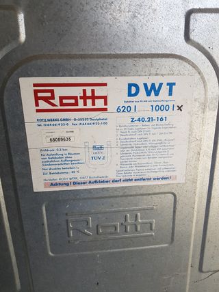 Depósito gasoil calefacción 1000L