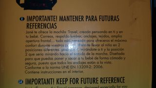 Mochila portabebes Jane