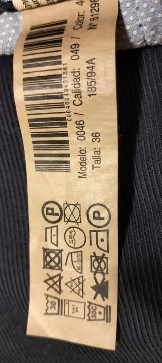 PANTALON AZUL MARINO.SLIM FIT