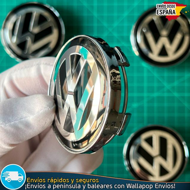 X4 Tapacubos Volkswagen 60mm Cubrebujes Llantas