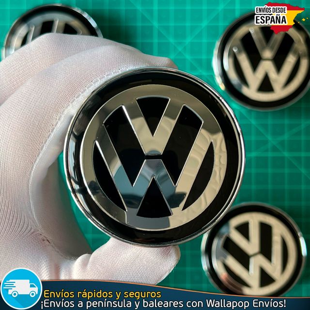 X4 Tapacubos Volkswagen 60mm Cubrebujes Llantas