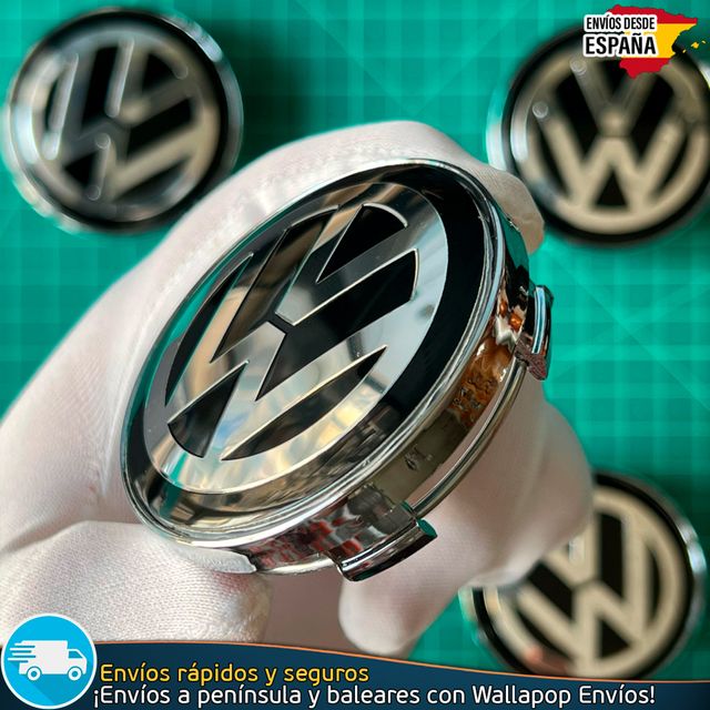 X4 Tapacubos Volkswagen 60mm Cubrebujes Llantas
