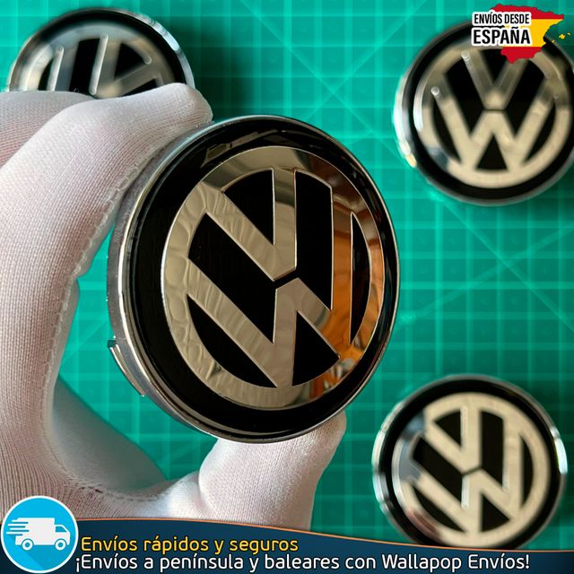 X4 Tapacubos Volkswagen 60mm Cubrebujes Llantas