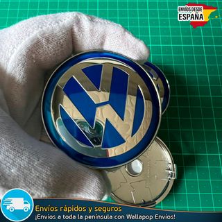 X4 Tapabujes Volkswagen 60mm Emblemas Logo Llantas
