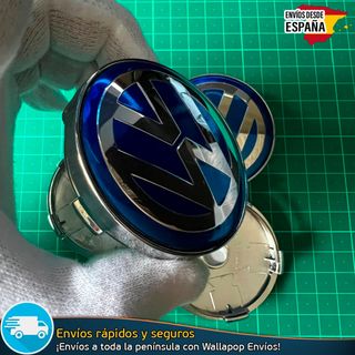 X4 Tapabujes Volkswagen 60mm Emblemas Logo Llantas