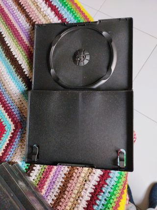 5 fundas de plástico negro de discos