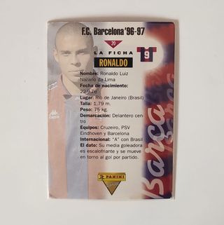 Ronaldo Nazario Rookie Barcelona 96 97 Cromo