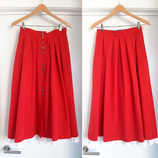 Falda Tirolesa Austriaca Vintage