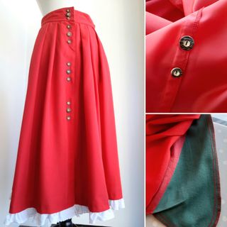 Falda Tirolesa Austriaca Vintage