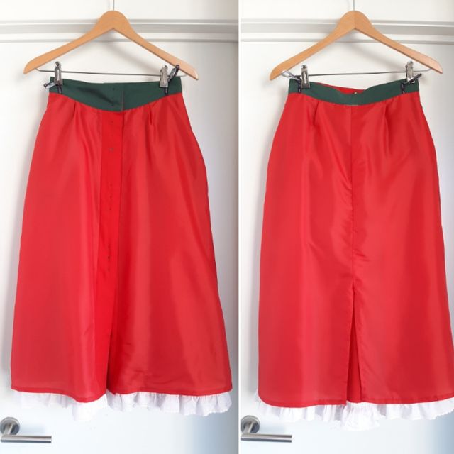 Falda Tirolesa Austriaca Vintage