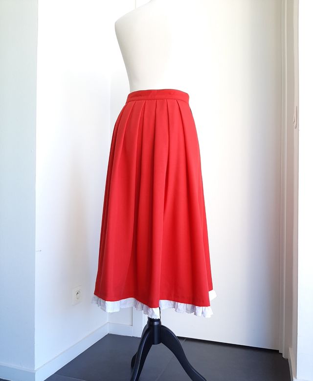 Falda Tirolesa Austriaca Vintage